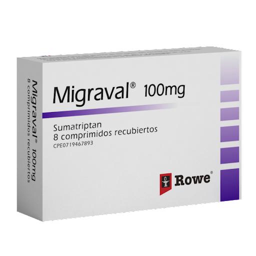 MIGRAVAL SUMATRIPTAN 100MG 4 COMPRD (IMIGRAN)