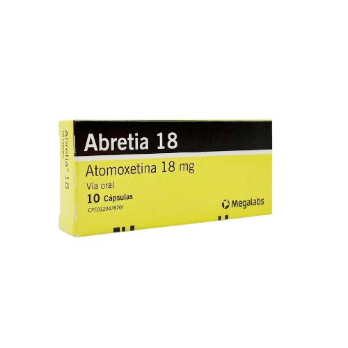 ABRETIA ATOMOXETINA 18 MG X 10 CAPS 