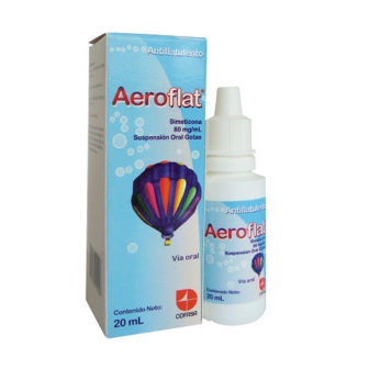 AEROFLAT SIMETICONA 80 MG/ML SUSP.ORAL GOTAS X 20 ML 