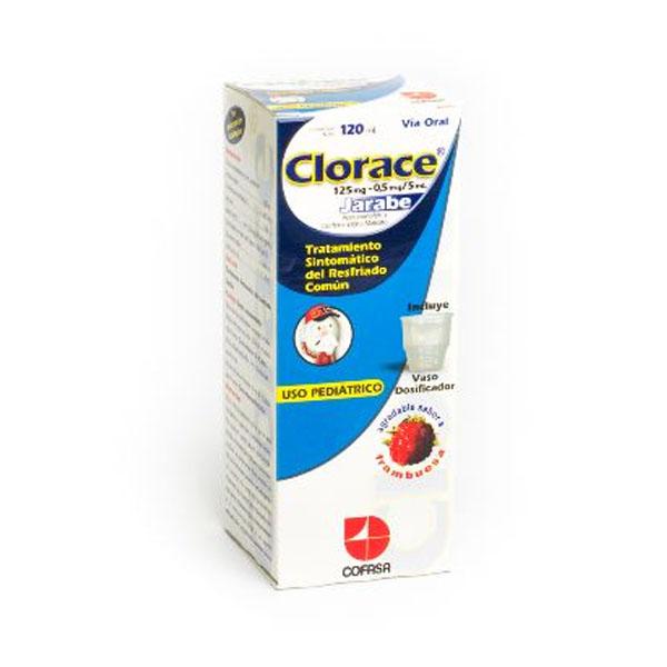 CLORACE 125MG 0.5MG / 5ML JBE 120ML ACETAMINOFEN/ CLORFENIRAMINA