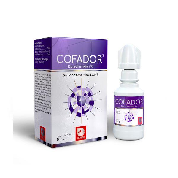 COFADOR DORZOLAMIDA 2% SOL OFT 5 ML (DOBET/GLAUCOTENSIL)