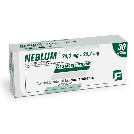 NEBLUM (SACUBITRILO+VALSARTAN) 24.3MG - 25.7MG X 30 TAB REC  