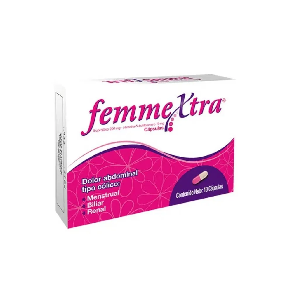 FEMMEXTRA IBUPROFENO N-BUTILBROMURO 200-10MG X 10 TAB