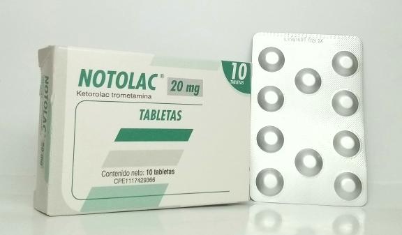 NOTOLAC KETOROLAC 20 MG X 10 TAB