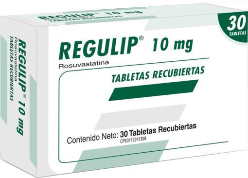 REGULIP ROSUVASTATINA 10 MG X 30 TAB REC 