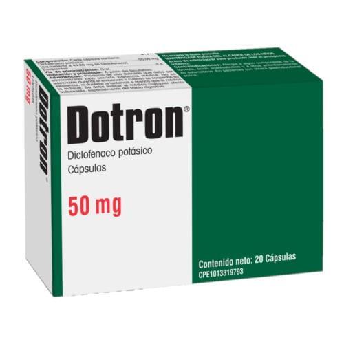 DOTRON DICLOFENAC POTASICO 50 MG X 20 CAP FARMA