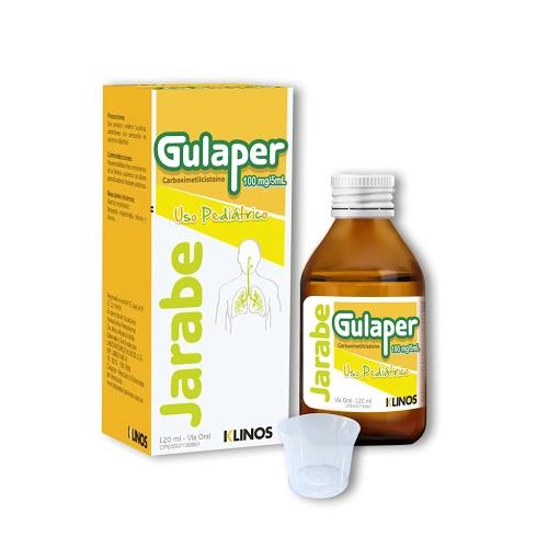 GULAPER CARBOXIMETILCISTEINA 100MG/5ML JBE PED X 120 ML (BROXOFLEM/ LOGANIL/ MUCOFAR)