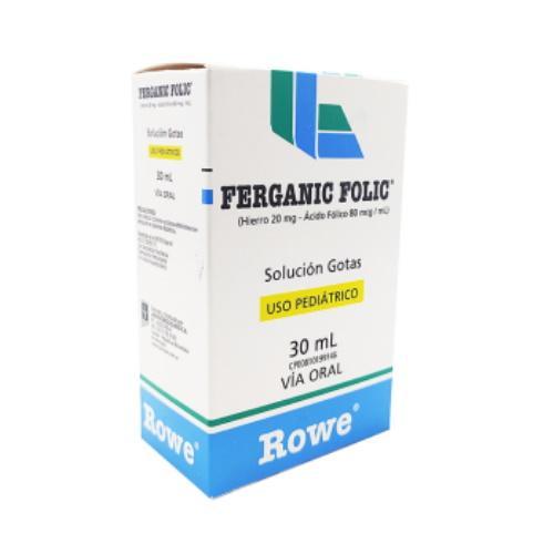 FERGANIC FOLIC 20 MG -80 MCG/ML GOTAS 30 ML