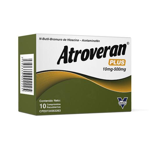 ATROVERAN PLUS N-BUTILBROMURO DE HIOSCINA + ACETAMINOFEN X 10 TAB 