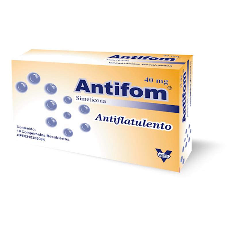 ANTIFOM 40MG X 10 TAB SIMETICONA 