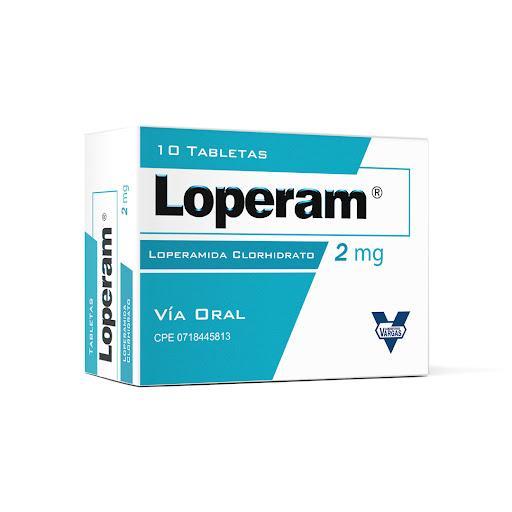 LOPERAM LOPERAMIDA CLORHIDRATO 2MG X 10 TAB (ANTILAX/ IMODIUM)