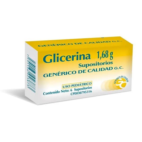 GLICERINA SUPOSITORIOS 1.68 GR PEDIATRICO X 6 SUPS