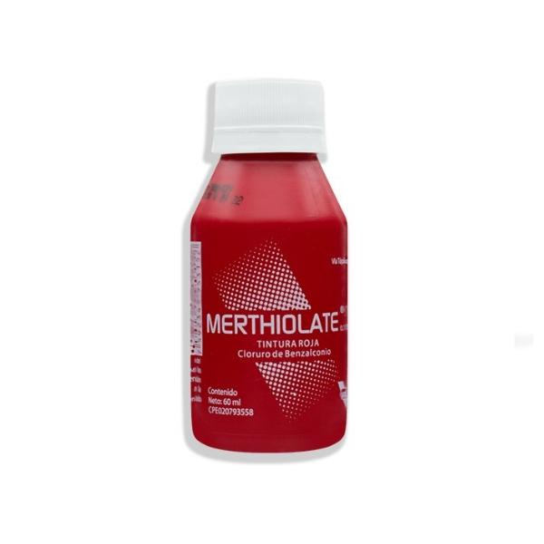 MERTHIOLATE CLORURO BENZALCONIO  0.13% TINTURA ROJA 60ML 