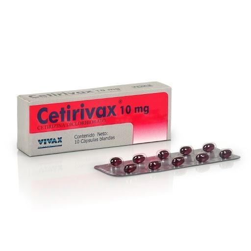 CETIRIVAX (CETIRIZINA) 10MG 10 CAPS BLANDAS VIVAX
