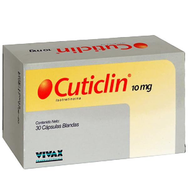 CUTICLIN ISOTRETINOINA 10 MG X 30 CAP 