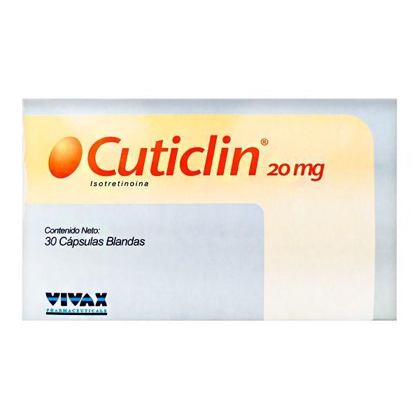 CUTICLIN ISOTRETINOINA 20 MG X 30 CAP B