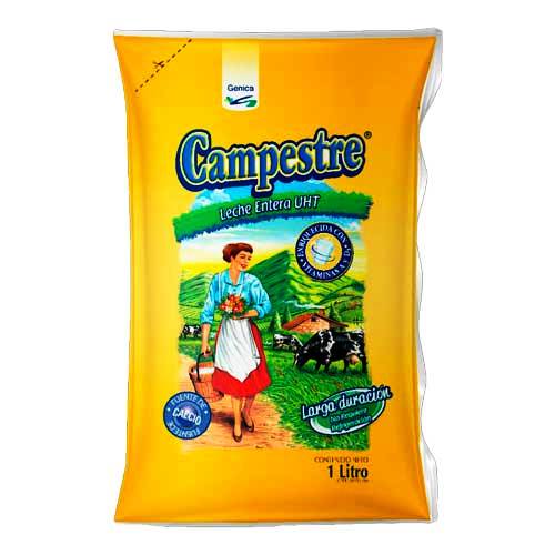 CAMPESTRE LECHE LIQUIDA COMPLETA 1L 18 X 1 (BOLSA) UTH