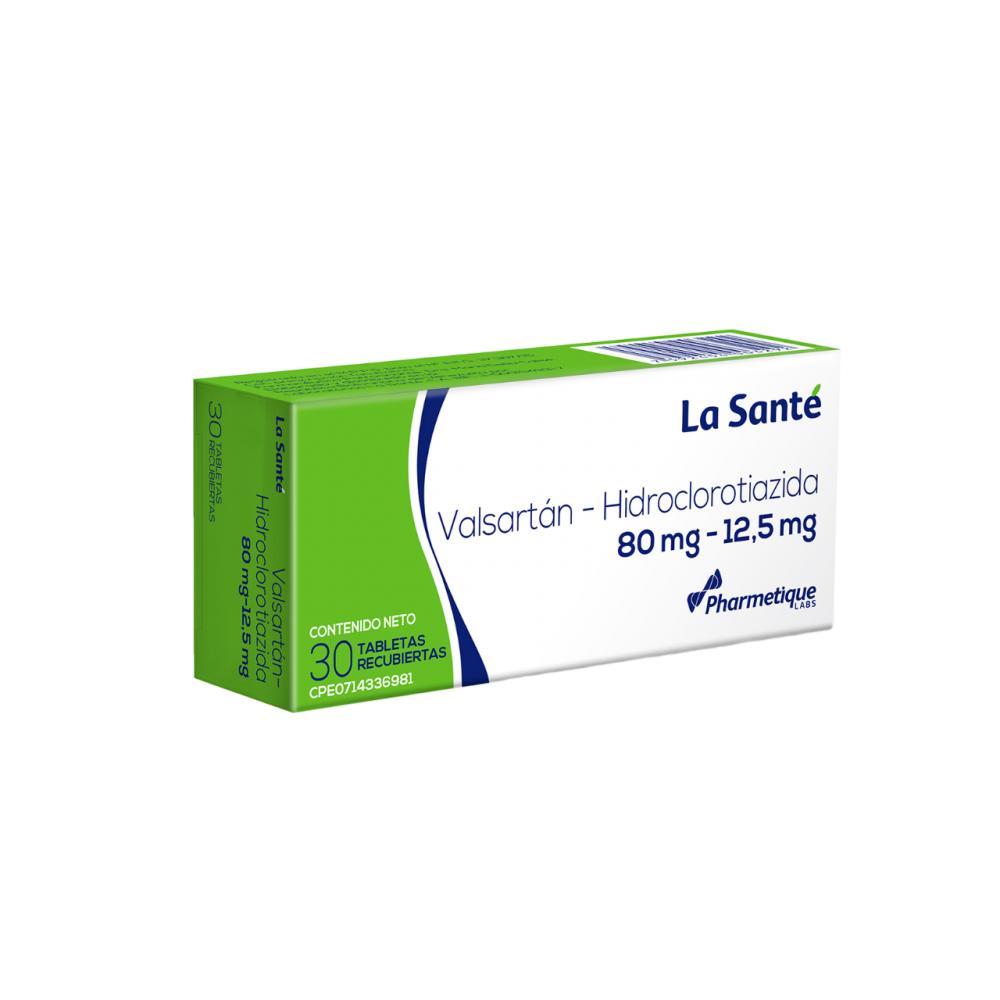 VALSARTAN 80 MG HIDROCLOROTIAZIDA 12.5 MG X 30 TAB REC