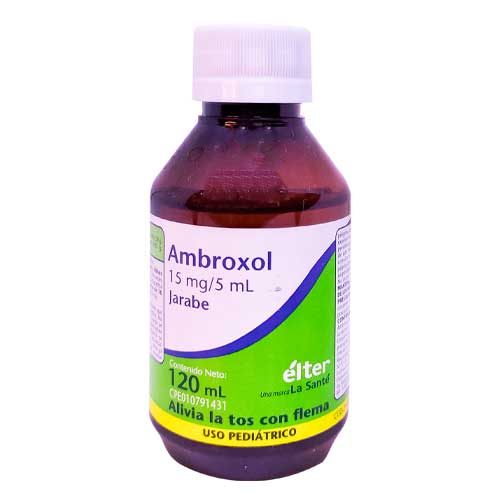 AMBROXOL 15 MG/5ML X 120 ML JBE PED (BENFLUX/ BROCANTOL/ FLENOX/ MUCOSOLVAN/ MUCORAMA)