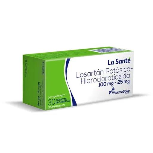 LOSARTAN POTASICO + HCT 100/25MG X 30 TAB