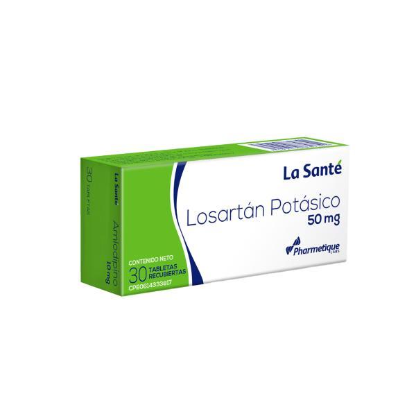 LOSARTAN POTASICO 50 MG X 30 TAB REC (COZAAR/ LOSACOR/ NEFROTAL) LA SANTE PHARMETIQUE