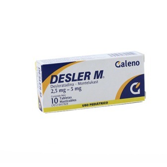 DESLER M DESLORATADINA 2.5 MG / MONTELUKAST 5 MG X 10 TAB