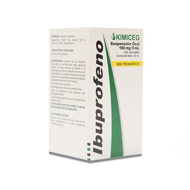 IBUPROFENO 100 MG/5 ML SUP PED 60 ML BRUGESIC