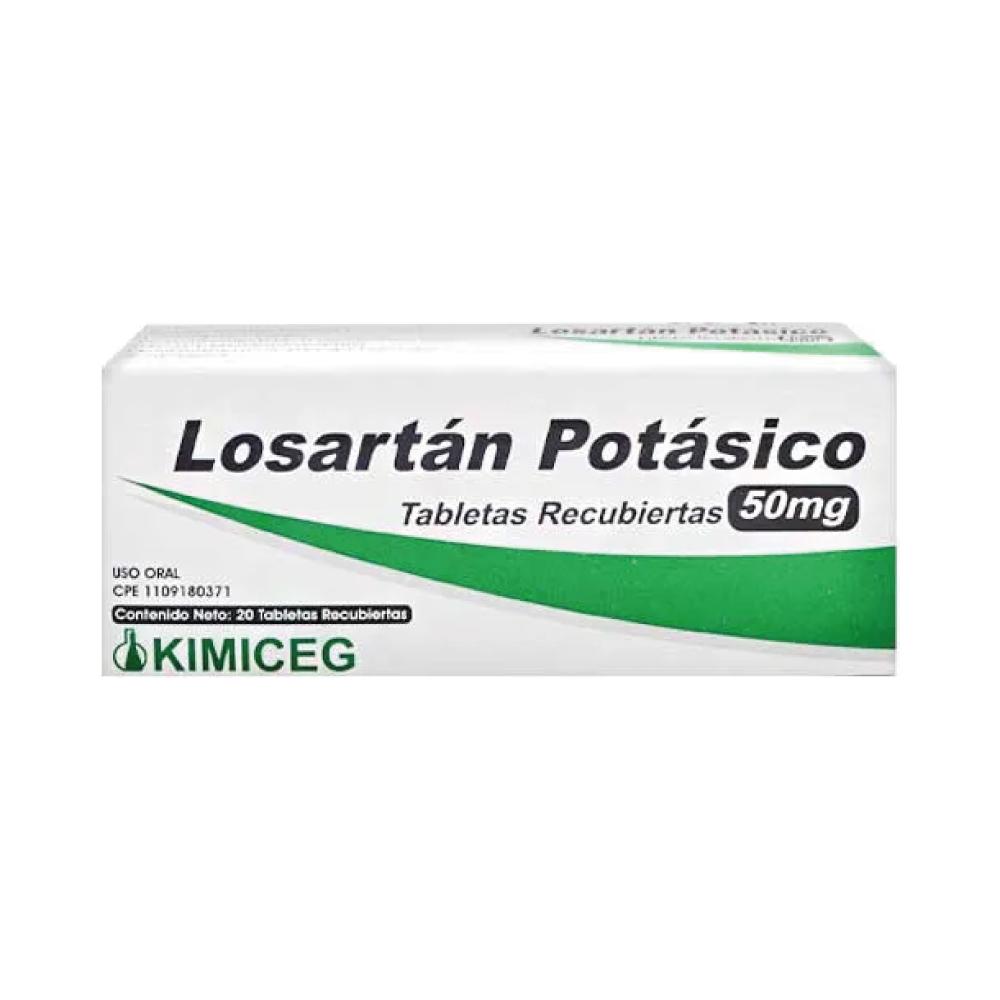 LOSARTAN POTASICO 50 MG X 20 TAB REC (COZAAR/ LOSACOR/ NEFROTAL)