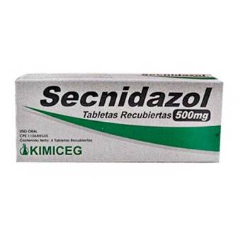 SECNIDAZOL 500 MG X 4 TAB KIMICEG