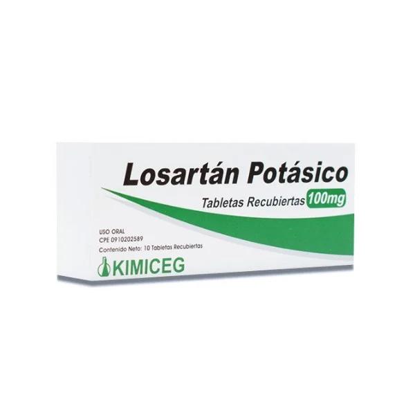 LOSARTAN POTASICO 100 MG X 10 TAB REC (COZAAR/ LOSACOR/ NEFROTAL)