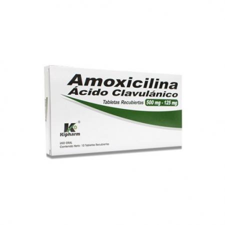 AMOXICILINA+ACIDO CLAVULANICO 500 MG - 125 MG 10 TAB REC