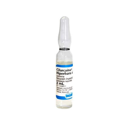 CIFARCAINA HIPERBARA AL 5% 2ML SOL INY X 1 AMP