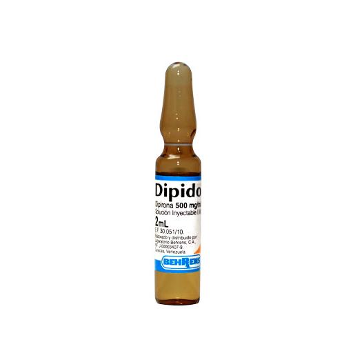 DIPIDOL DIPIRONA METAMIZOL SODICO 500MG/ML SOL INY I.M/I.V 2 ML (BRAL NOVALCINA)