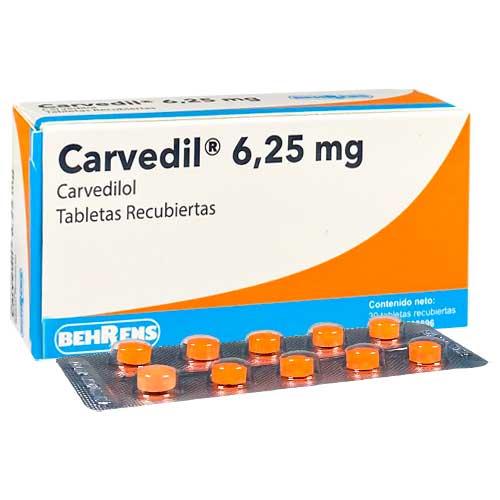 CARVEDIL CARVEDILOL 6.25 MG X 30 TAB REC BEHRENS