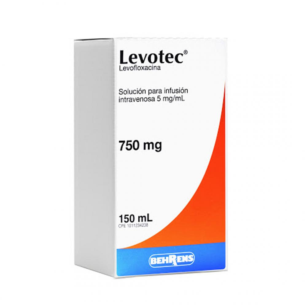 LEVOTEC LEVOFLOXACINA 5MG/ML 750MG X 150ML SOL INY IV