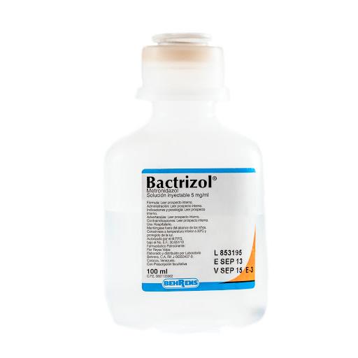 BACTRIZOL METRONIDAZOL 5MG/ML SOL INYECT 100ML BEHRENS (FLEGYL/ METROGYL)