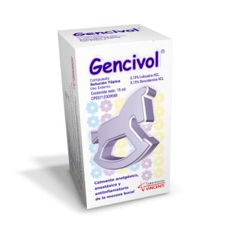 GENCIVOL BENCIDAMINA + LIDOCAINA 15ML SOL PED 