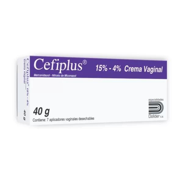 CEFIPLUS METRONIDAZOL 15% MICONAZOL 4% CREMA VAGINAL 40GR 7/APL (GYNOTRAN)