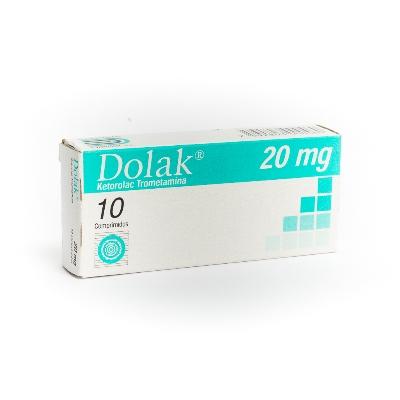 DOLAK KETOROLACO 10MG X 20 COMP (KETOLAC/ NOTOLAC) DOLLDER
