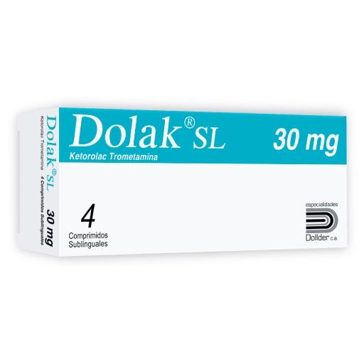 DOLAK KETOROLACO 30MG X 4 COMP SUBLINGUALES (KETOLAC/ NOTOLAC)