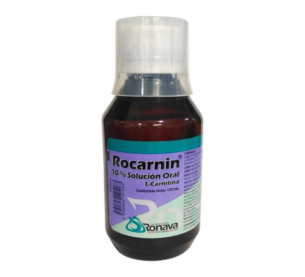 ROCARNIN L-CARNITINA SOLUCION ORAL 120 ML (PROVICAR KATIVIL) / Farmacia Merca Farma / Valencia, Naguanagua y Venezuela