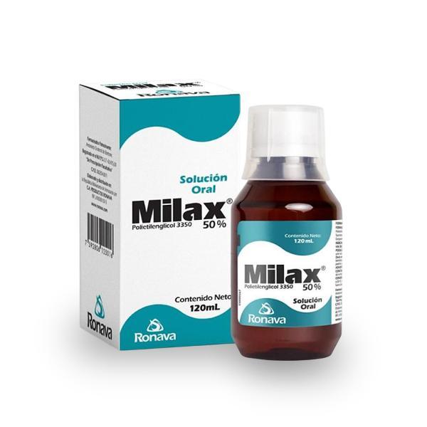 MILAX 50% POLIETILENGLICOL 3350 SOL ORAL X 120ML