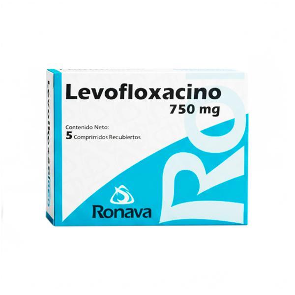 LEVOFLOXACINO 750 MG X 5 COM REC RONAVA