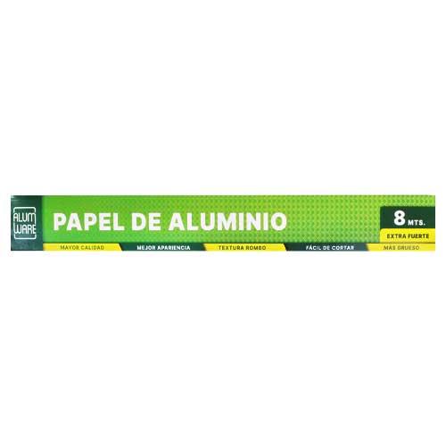 ALUMWARE PAPEL DE ALUMINIO 8 METROS EXTRA FUERTE