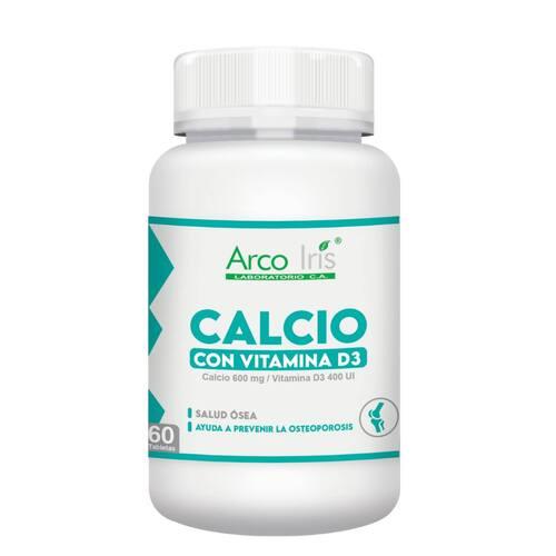 CALCIO 600MG + VITAMINA D3 400 UI X 60 CAP 