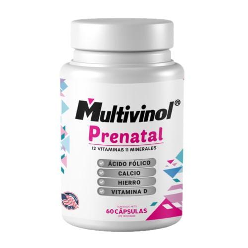 MULTIVINOL PRENATAL 12 VITAMINAS 11 MINERALES X 60 CAP FC PHARMA