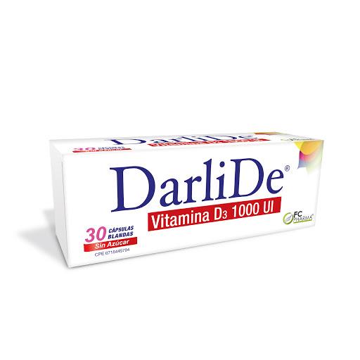 DARLIDE VITAMINA D3 1000 UI X 30 CAP