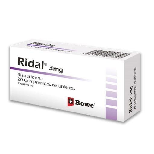 RIDAL RISPERIDONA 3MG X 20TAB (ESQUIDONE RISPEN RISPERID RISPERDAL)