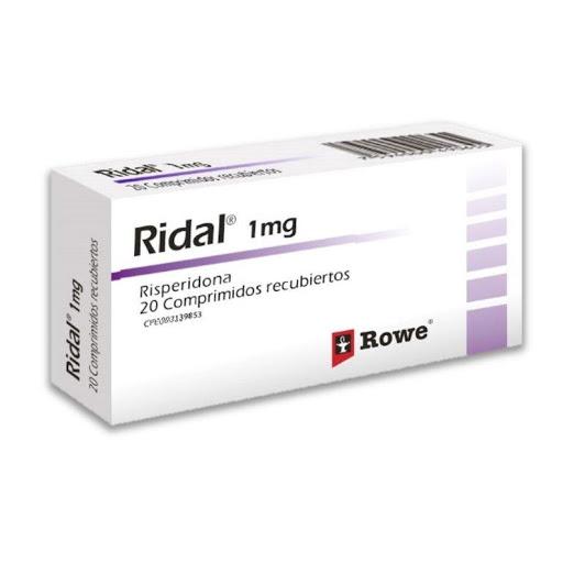 RIDAL RISPERIDONA 1 MG X 20 COMP REC