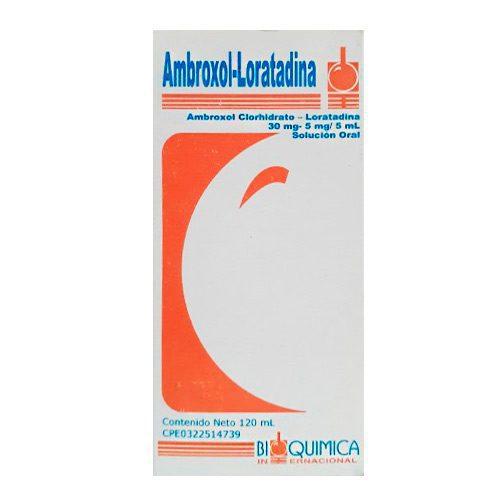 AMBROXOL+LORATADINA 30MG-5MG/5ML SOL ORAL X 120 ML